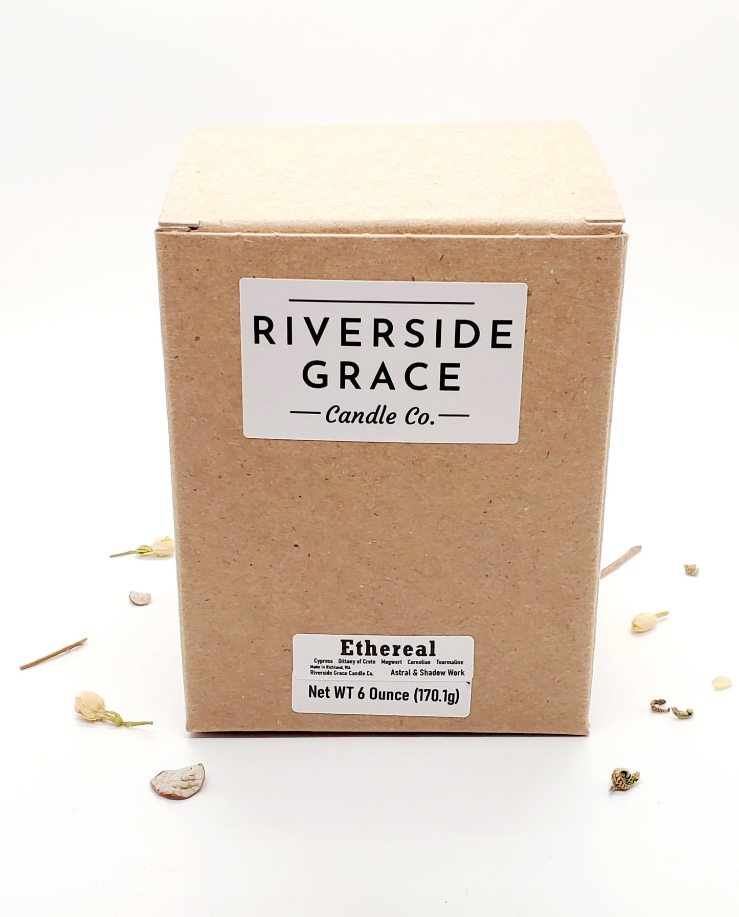 Ethereal Crystal Candle (6 oz) - Astral & Shadow Work