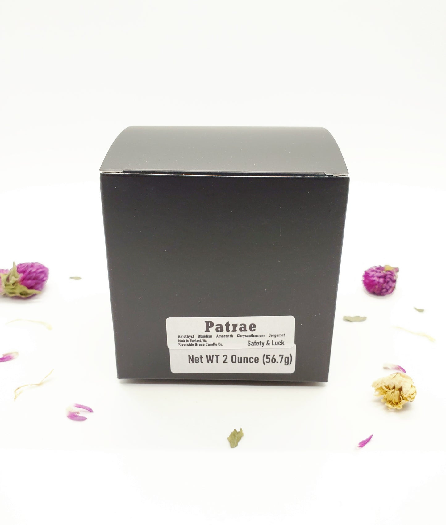 Safety & Luck - Patrae Crystal Candle, 2 oz. Glass Votive