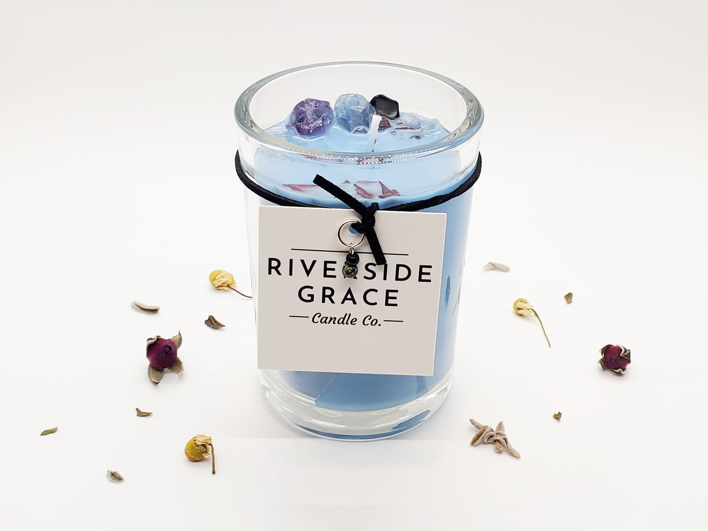Galene Crystal Candle (6 oz) - Moving On & Healing