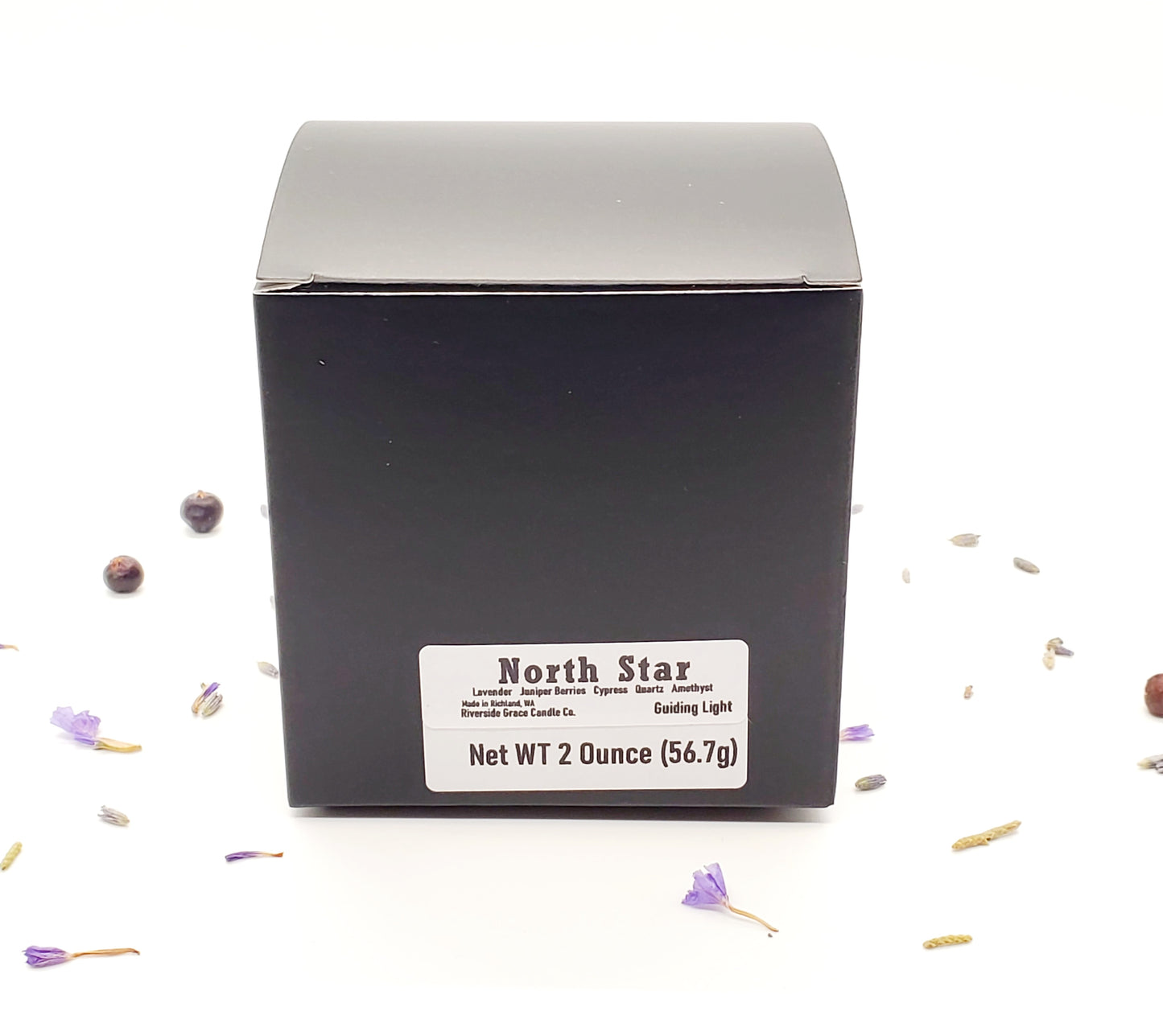 North Star Crystal Candle (2 oz) - Guiding Light & Direction