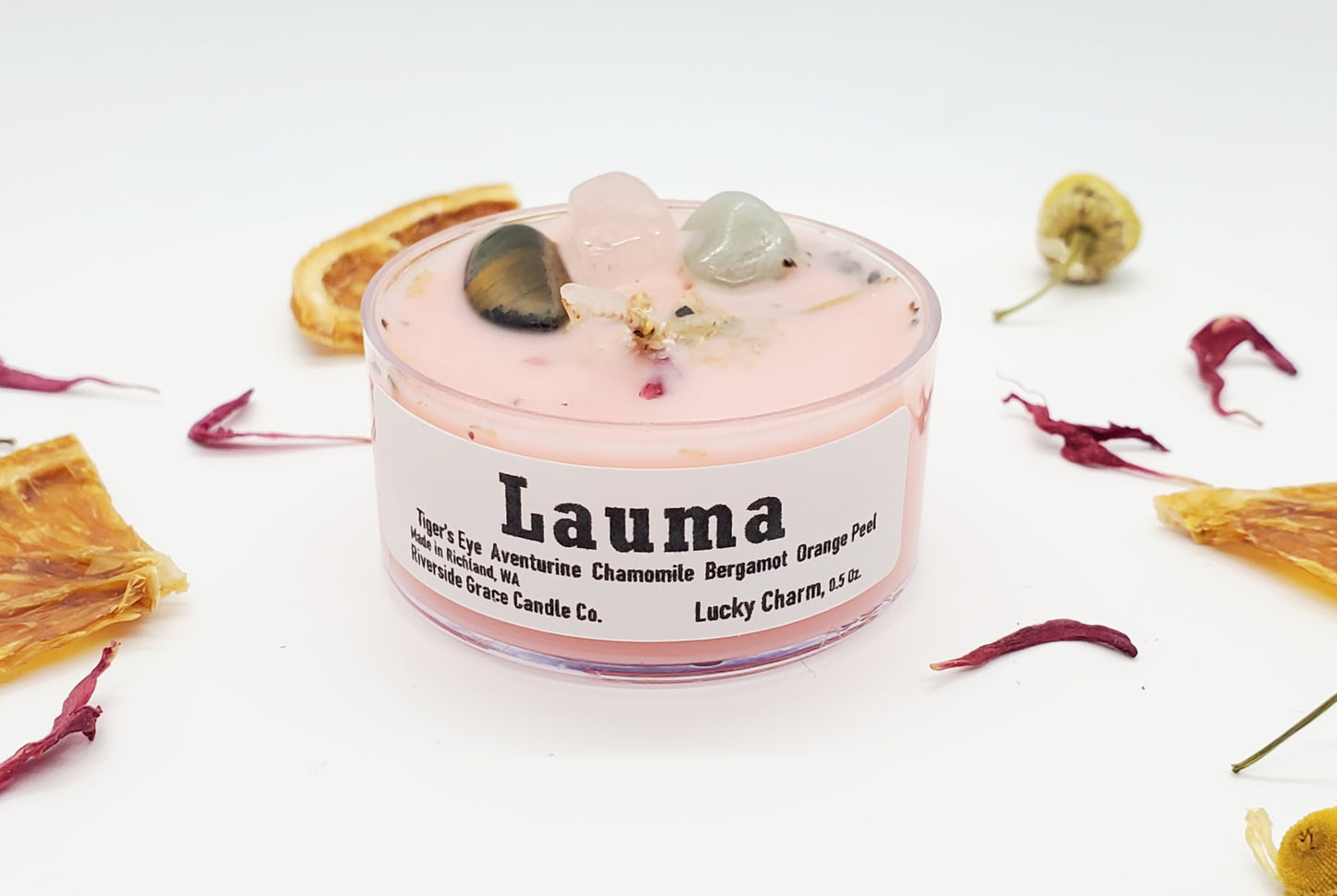 Lauma Crystal Tealight (0.5 oz) - Good Luck & Prosperity