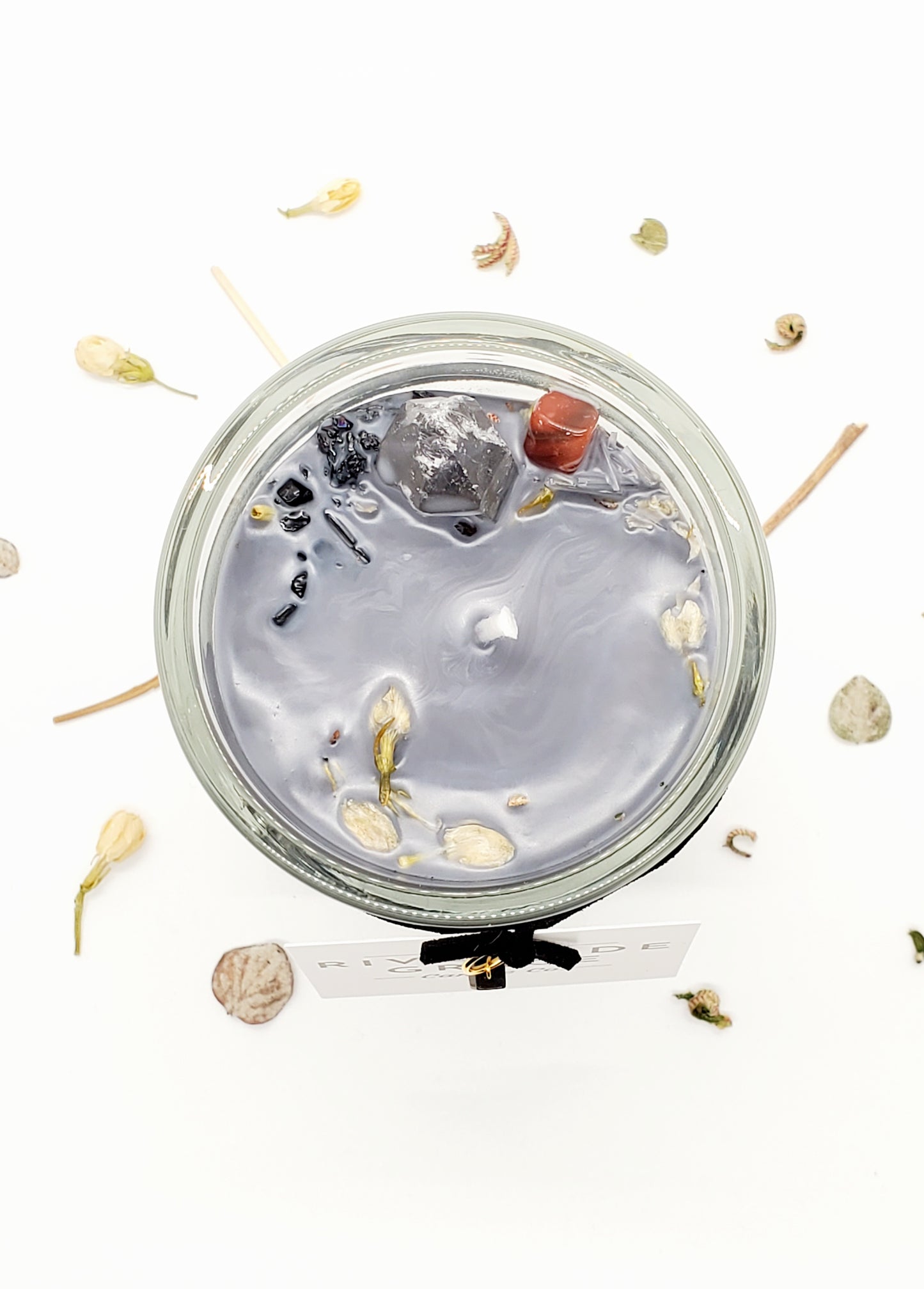 Ethereal Crystal Candle (6 oz) - Astral & Shadow Work