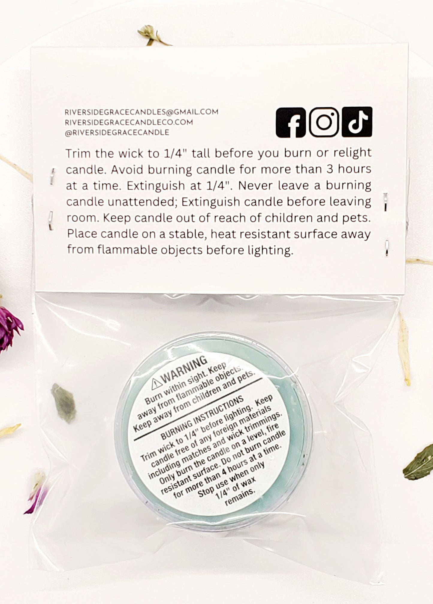 Patrae Crystal Tealight (0.5 oz) - Safety & Luck