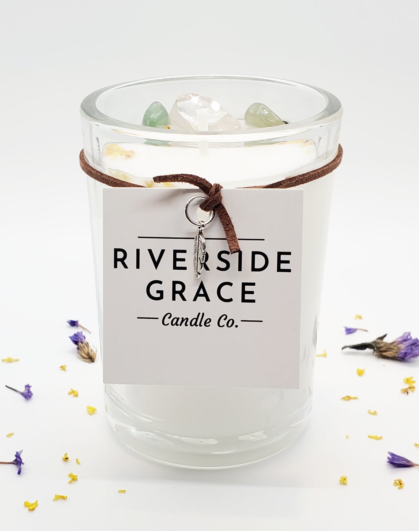 Felicitas Crystal Candle (6 oz) - Abundant Joy & Harmony