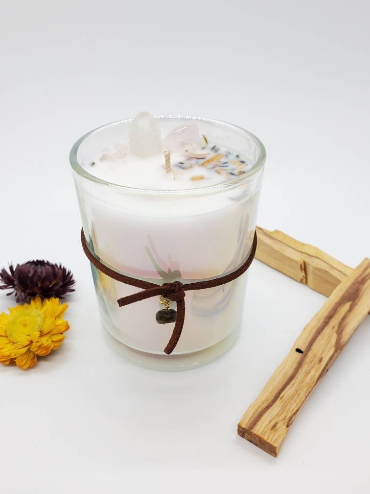 Pure Love & Light - Atheneum Crystal Candle, 6 Oz. Glass Tumbler