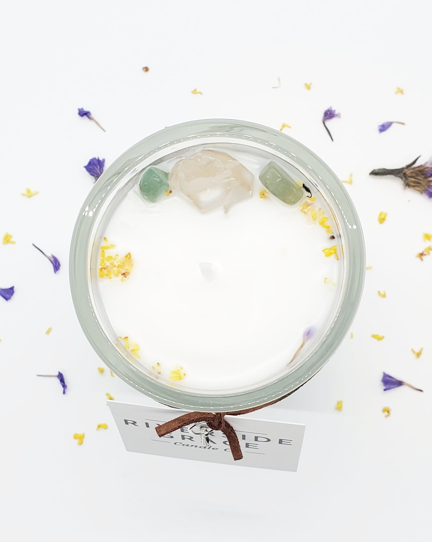 Felicitas Crystal Candle (6 oz) - Abundant Joy & Harmony