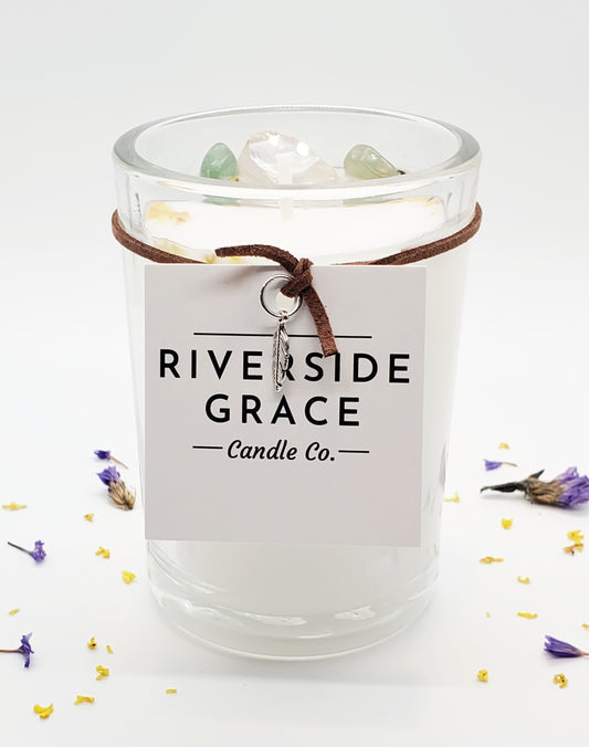 Felicitas Crystal Candle (6 oz) - Abundant Joy & Harmony